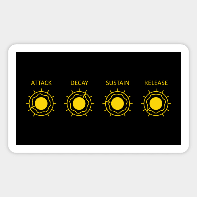 Analogue Synthesizer ADSR Magnet by Atomic Malibu